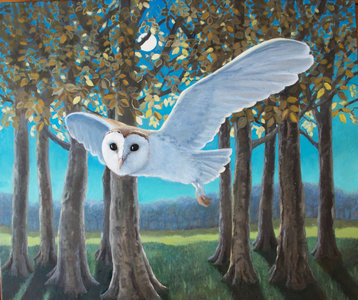 BARN OWL, 2012 (painting)