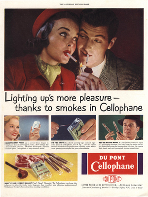 Cellophane by DuPont, 1930s (print)