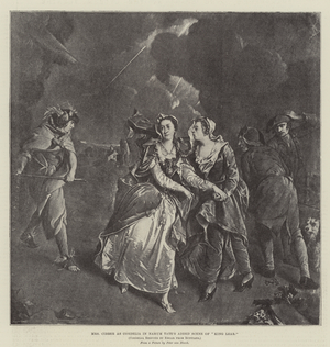 Mrs Cibber as Cordelia in Nahum Tate's Added Scene of "King Lear" (litho)