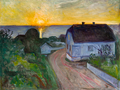 Sunrise at Åsgårdstrand, 1893-84 (oil on canvas)