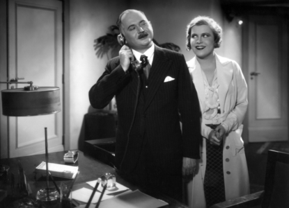 Oskar Sima and Renate Mueller in 'Maedchen zum Heiraten' (informal title: Girl to Marry), 1932 (b/w photo)