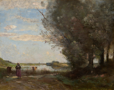 River View, 1868-1872 (oil on wood)