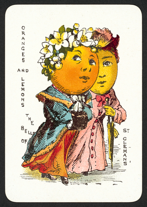 Oranges And Lemons, The Bells Of St Cleman's (colour litho)