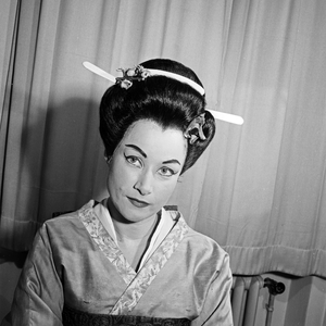 Austrian opera singer Melitta Muszely at Hamburg, Germany 1960s