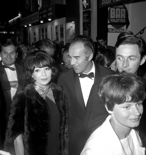 Juliette Greco and Michel Piccoli at the premiere of Sammy Davis Jr at the Olympia, Paris, France, 1967 (photo)
