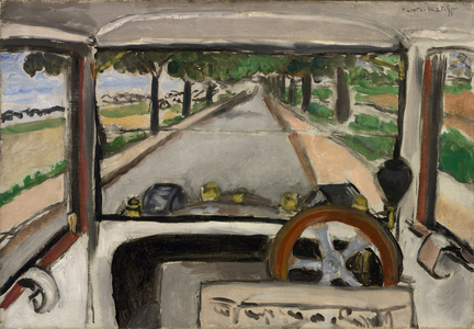 The Windshield, On the Road to Villacoublay, 1917 (oil on canvas)