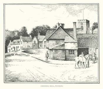 Chipping Hill, Witham (litho)