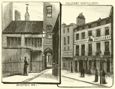 Barnard's Inn, Holborn Distillery (engraving)