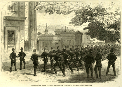 Metropolitan Police, Wellington Barracks Magazine Plate, UK, 1860s