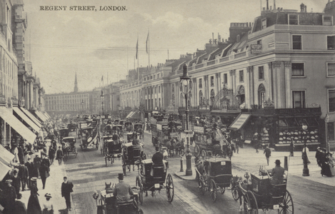 Regent Street, London (b/w photo)