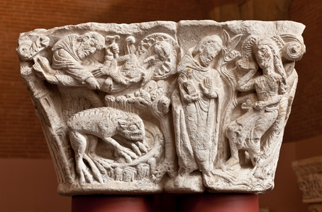 Legend of Saint Mary the Egyptian, capital, 12th century (sculpture)