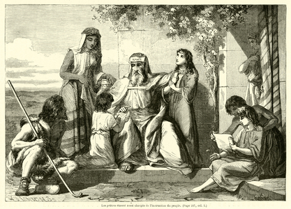 Les pretres etaient aussi charges de l'instruction du peuple (engraving)