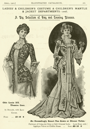 Page from the Army & Navy Catalogue, April 1902 (litho)