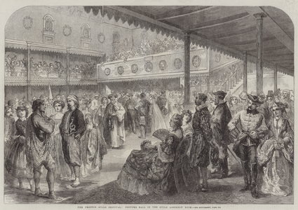The Preston Guild Festival, Costume Ball in the Guild Assembly Room (engraving)