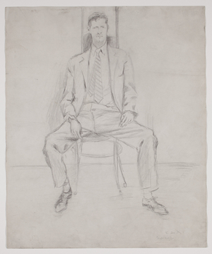Fairfield Porter, 1954 (pencil on paper)