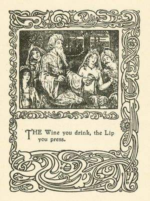 Illustration for Rubaiyat of Omar Khayyam (litho)