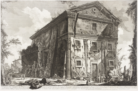 View of the Temple of Bacchus, 1760-78 (etching)