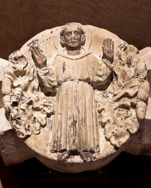 Saint Francis of Assisi, 14th century (limestone)