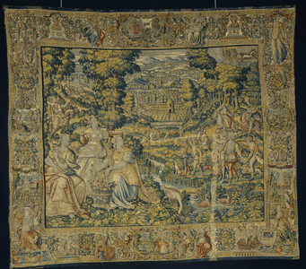 Pluto and Proserpina with Falconry, c.1600 (wool & silk)