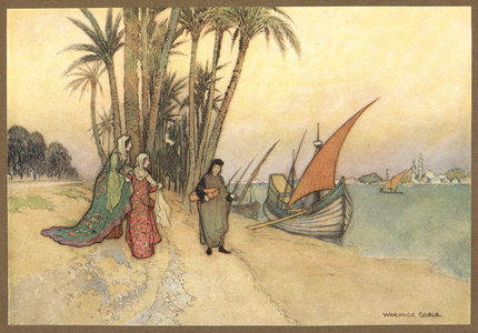 Liviella going to the ship, from The Raven.