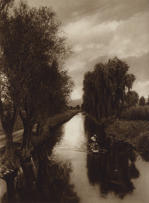 Mexico: Canal Viga (b/w photo)