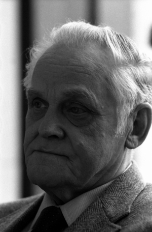 Gus Hall (USA Secretary General for the Communist Party of the USA) on the occasion of the Karl Marx Conference..., 1983 (photo)