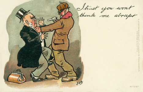 I trust you won't think me abrupt (colour litho)