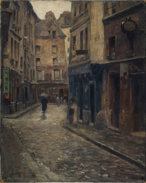 Rue de Lanneau. Rain effect, circa 1902 (oil on canvas)