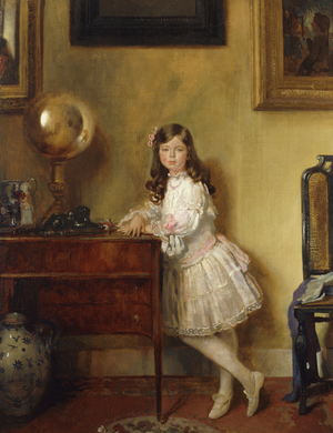 Miss Annie Harmsworth in an Interior, 1907 (oil on canvas)