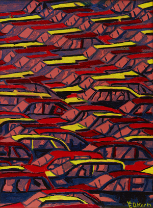 Parked 4, 2015 (oil on canvas)