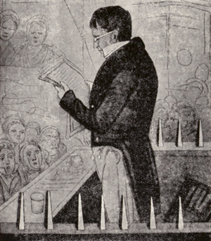 Henry Fauntleroy, banker hanged for forgery in 1824 (engraving)