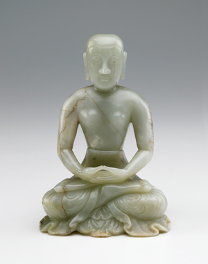 Carving of Shakymuni Buddha as an ascetic, 17th-18th century (jade)