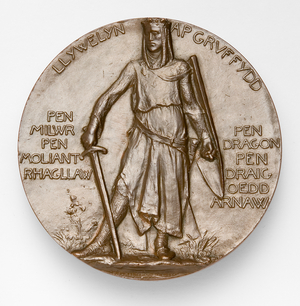 Llewellyn ap Gruffyd, Obverse, 1900 (bronze)