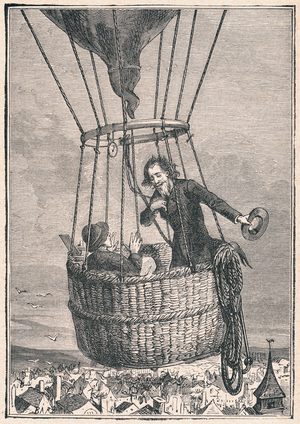 Jules VERNE, '... I came face to face with a traveler' (engraving)