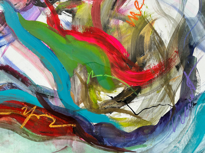 Entangled Feelings (acrylic on canvas)