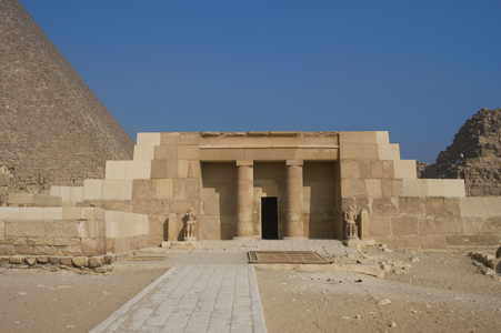 Entrance of the Mastaba of the queen Meresankh III, Giza, Egypt (photo)