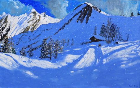 La Clusaz, France, 2017 (oil on canvas)
