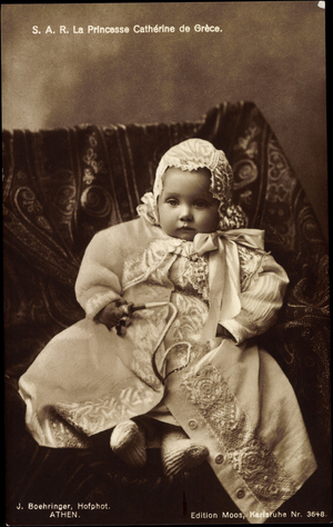 Ak S.A.R. La Princesse Catherine de Grece, Adel Griechenland  (b/w photo)