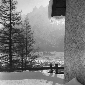 View to Immenstadt in the Allgaeu area, Germany 1930s (b/w photo)
