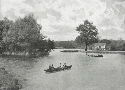Connaught Water, Epping Forest (b/w photo)