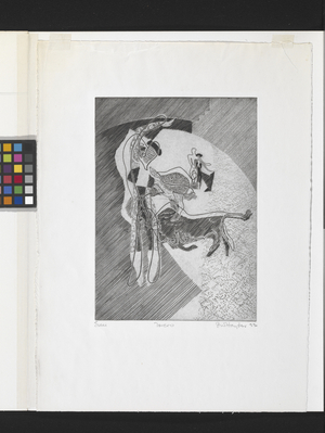 Torero (engraving on bfk rives)