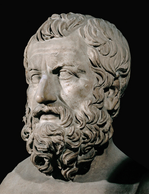 Zeno the Younger of Kition, founder of the Stoa Marble bust Height 58 …