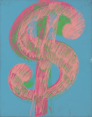 Dollar Sign, c.1981 (synthetic polymer and silkscreen inks on canvas)