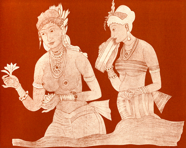 Indian princess with a servant girl