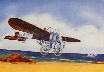 Bleriot Monoplane (colour litho)