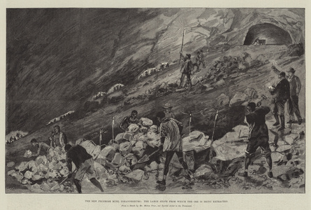 The New Primrose Mine, Johannesburg, the Large Stope from which the Ore is being extracted (engraving)