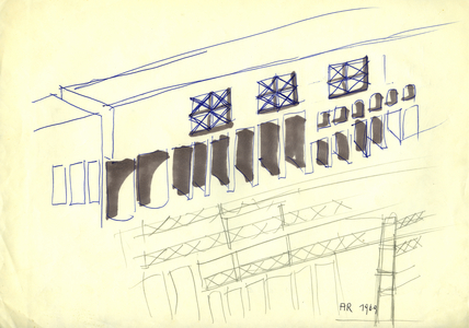 Untitled, 1969 (black pencil, marker and pen on paper)