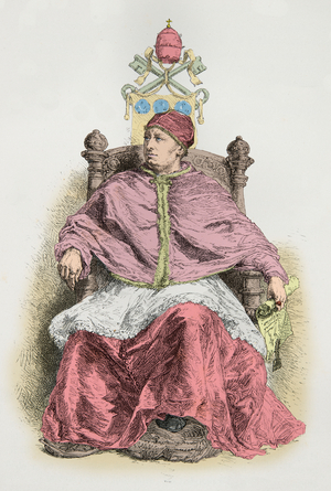 Portrait of Leon 10 (Engraving)