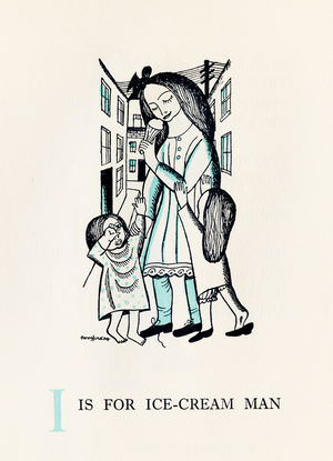 I is for Ice-Cream Man, 1924 (print)