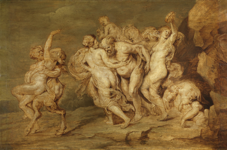 Triumph of Silenius, 1600-99 (oil on panel)